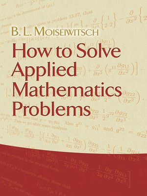 cover image of How to Solve Applied Mathematics Problems